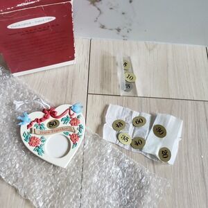 Hallmark Anniversary Year Keepsake Ornament Christmas Photo Holder